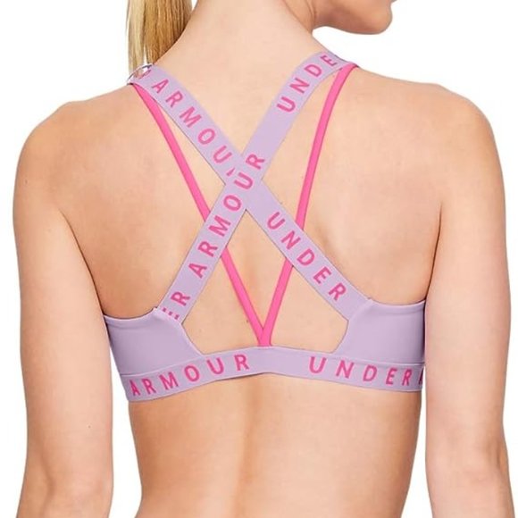 Under Armour Wordmark Strappy Sports Bralette Bra XS - Picture 7 of 7